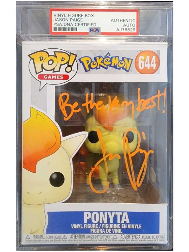 A PSA Autographed Authenticated Ponyta Funko Pop 644 | JP – Jason