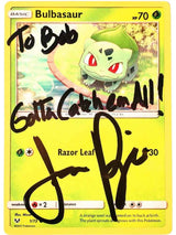 Autographed Bulbasaur Card Limited Supply