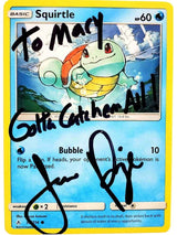 Autographed Squirtle Card Limited Supply