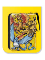 Yellow Binder with dragon illustrations on a white background