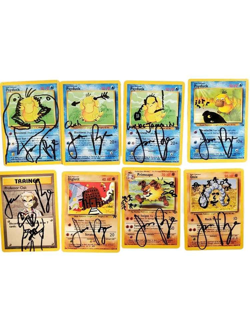 autographed pokemon cards Jason Paige Art on Autographed Pokemon Cards 1st Set Ever! – Jason Paige  Shop