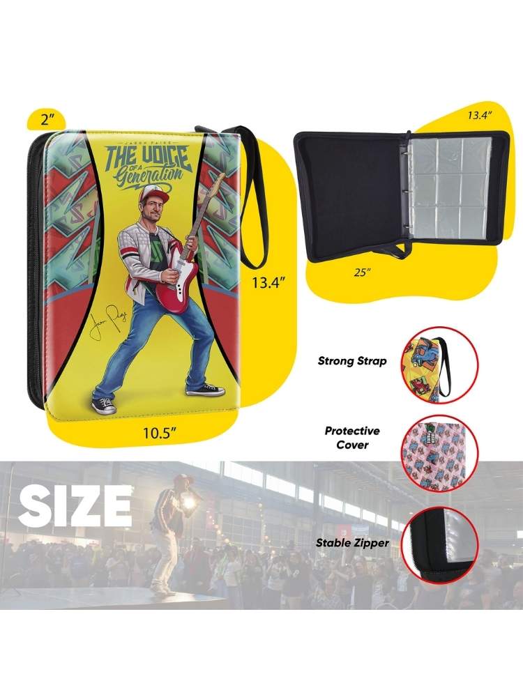 Product Binder with 'The Voice' branding, showing size dimensions and features.