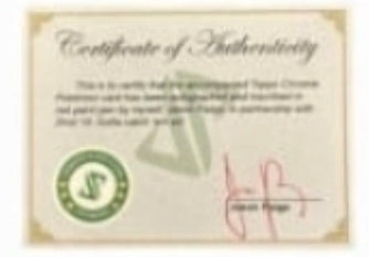 Certificate of Authenticity