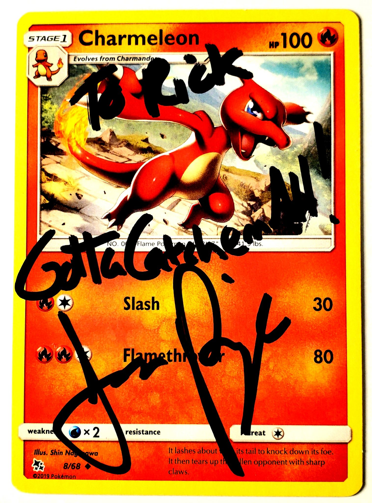 Autographed Charmeleon Card – JasonPaige.com